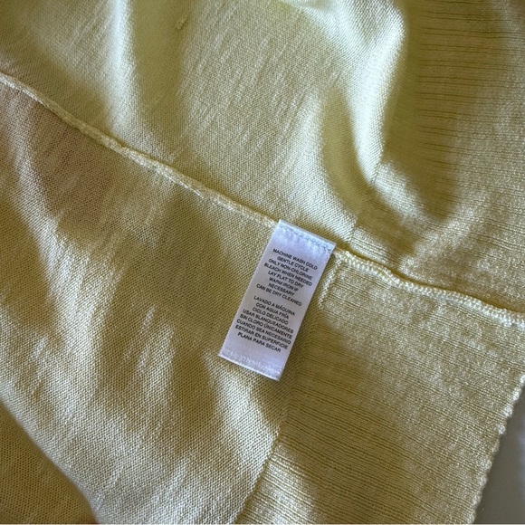 NWT Women’s Anne Klein Butter Yellow Cardigan Sweater & Knit Top Set M - Picture 9 of 11